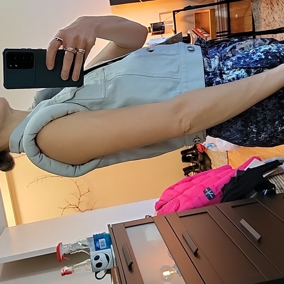 Stolen girlfriends club padded light denim vest size 8 - Picture 9 of 12